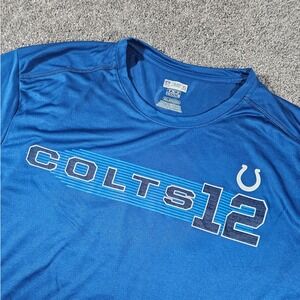 NFL Team Apparel Colts Andrew Luck Shirt Mens 2XL Blue TX3 Cool Performance Tee